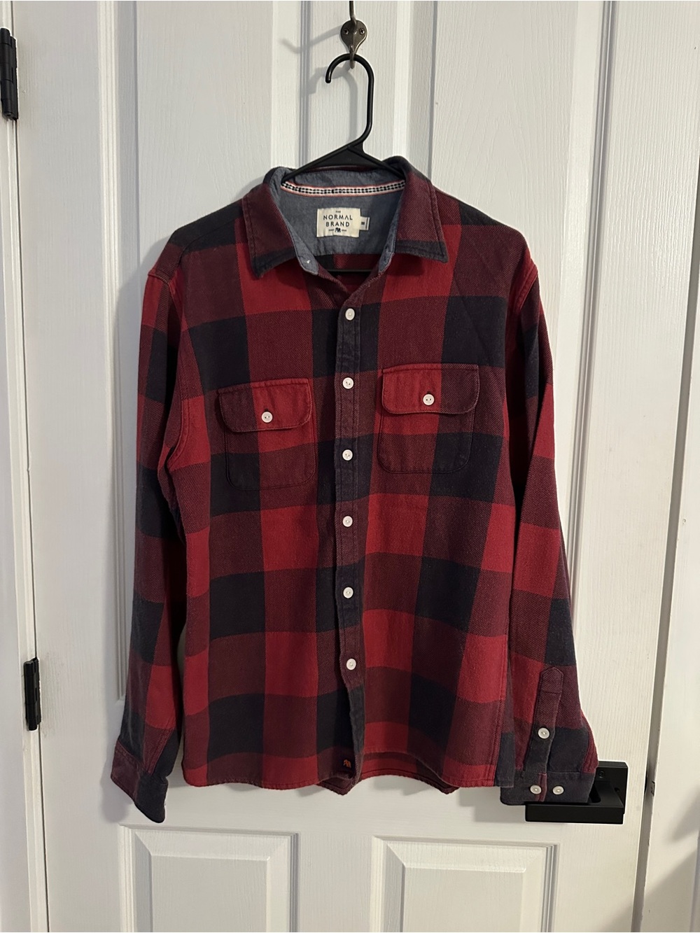 The Normal Brand Red & Black Buffalo Plaid Button-Down Shirt